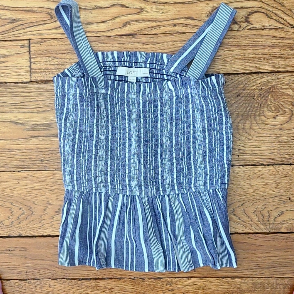Loft adorable blue tank